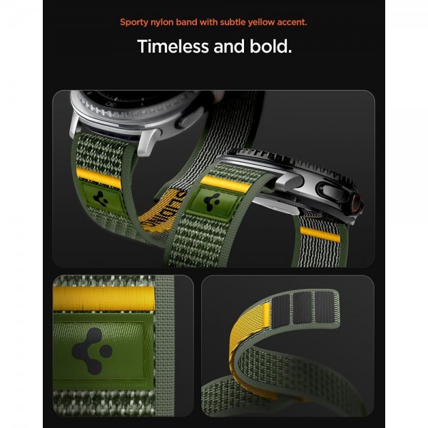 Spigen Samsung Galaxy Watch 8 40/44mm/Classic 46mm Armband Athlex Air Active Green
