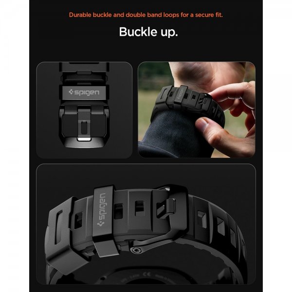 Spigen Samsung Galaxy Watch 8 40/44mm/Classic 46mm Armband WBS2 Svart
