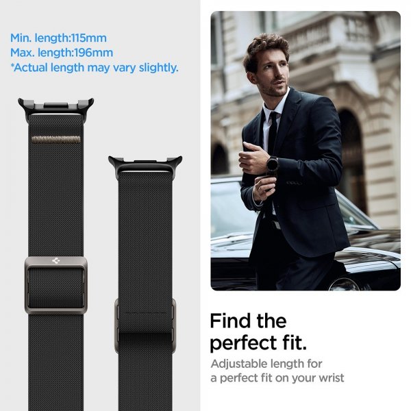 Spigen Samsung Galaxy Watch 8 40/44mm/Classic 46mm Armband Lite Fit Svart