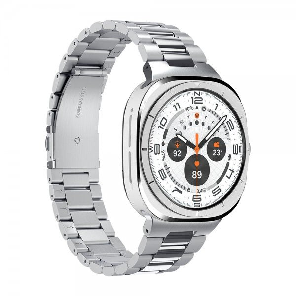 Spigen Samsung Galaxy Watch Ultra 47mm Armband Modern Fit 316L Silver