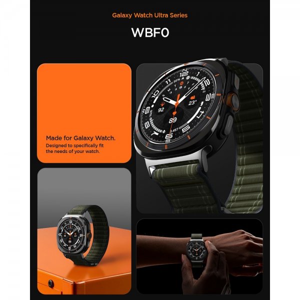 Spigen Samsung Galaxy Watch Ultra 47mm Armband WBF0 Grön