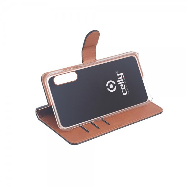 Celly Samsung Galaxy XCover Pro Fodral Wally Wallet Case Svart