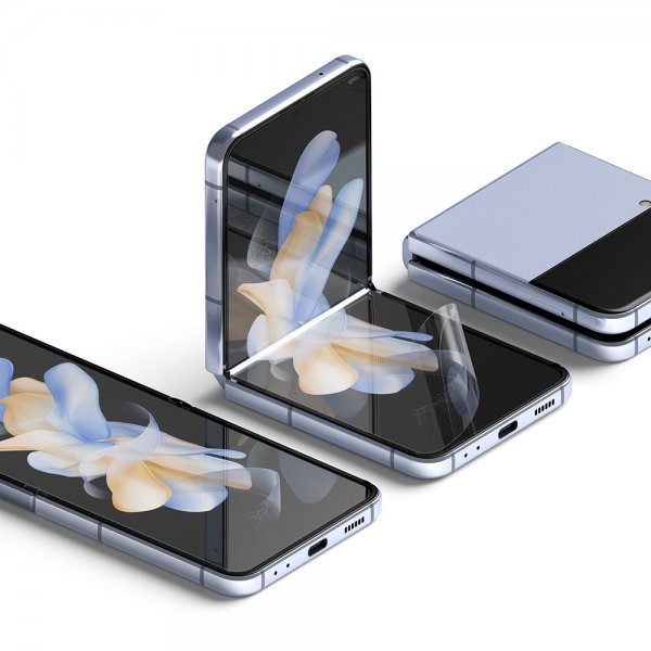 Ringke Samsung Galaxy Z Flip 4 Skärmskydd Dual Easy Film 2-pack