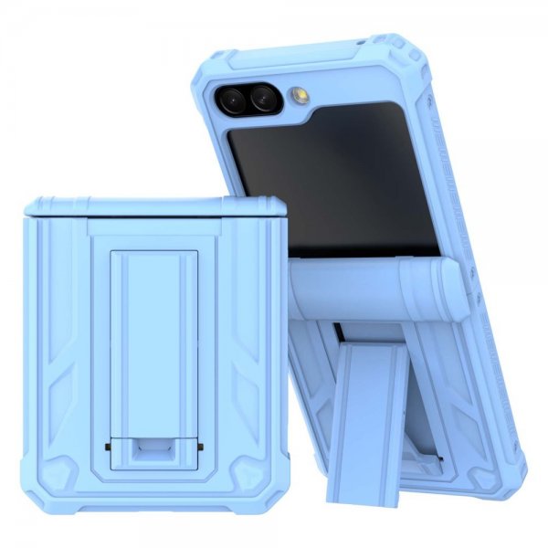 Samsung Galaxy Z Flip 5 Skal Stativfunktion Ljusblå