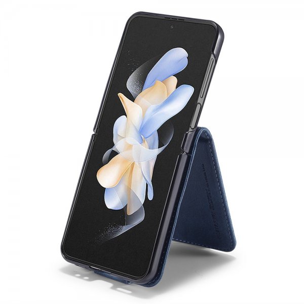 Lc.Imeeke Samsung Galaxy Z Flip 6/Flip 7 FE Fodral med Kortfack Flip Blå
