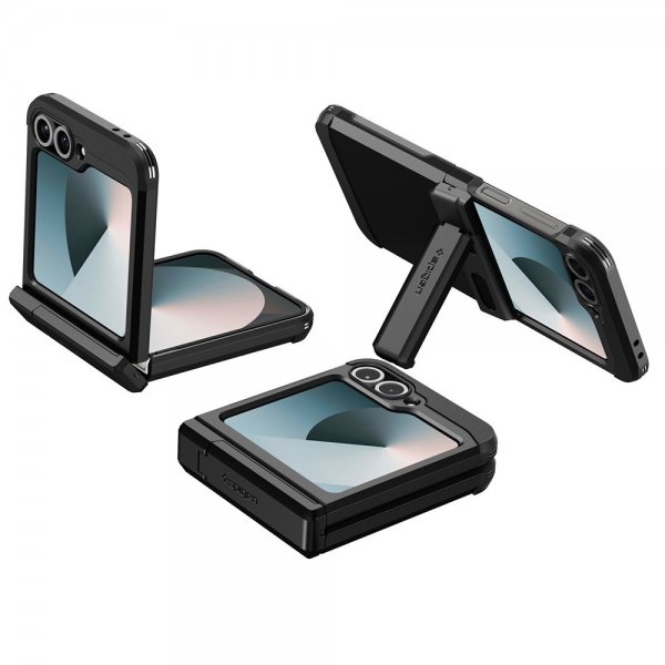 Spigen Samsung Galaxy Z Flip 6/Galaxy Z Flip 7 FE Skal Tough Armor Pro MagFit Svart