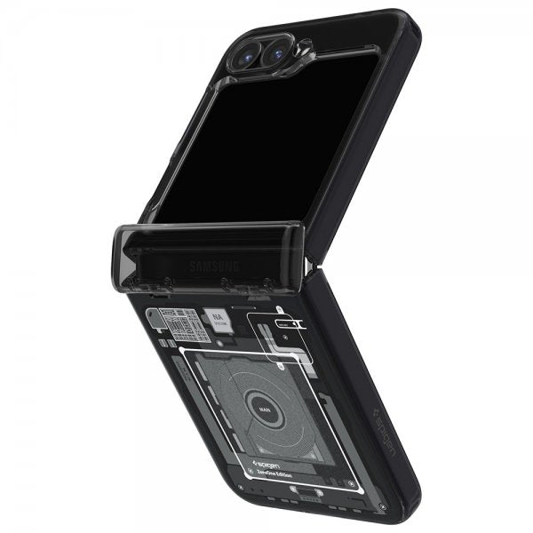 Spigen Samsung Galaxy Z Flip 6/Galaxy Z Flip 7 FE Skal Ultra Hybrid Pro Zero One Svart