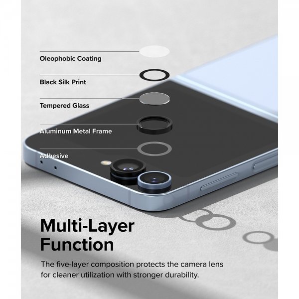 Ringke Samsung Galaxy Z Flip 6/Flip 7 FE Kameraskydd Camera Lens Frame 2-pack