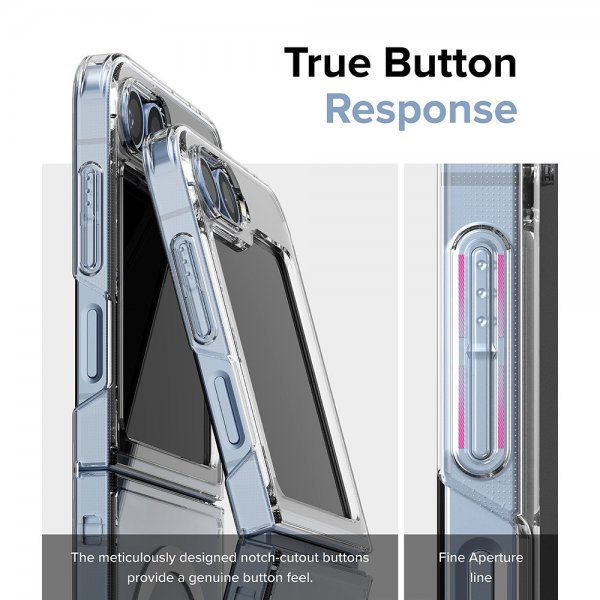 Ringke Samsung Galaxy Z Flip 6/Flip 7 FE Skal Fusion Magnetic Transparent