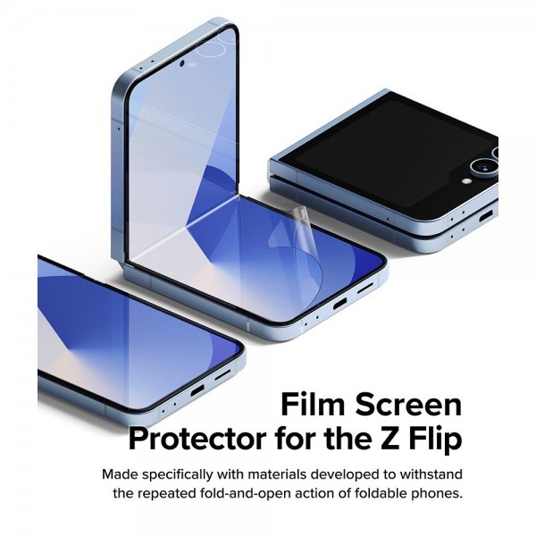 Ringke Samsung Galaxy Z Flip 6/Flip 7 FE Skärmskydd Dual Easy Film 2-pack