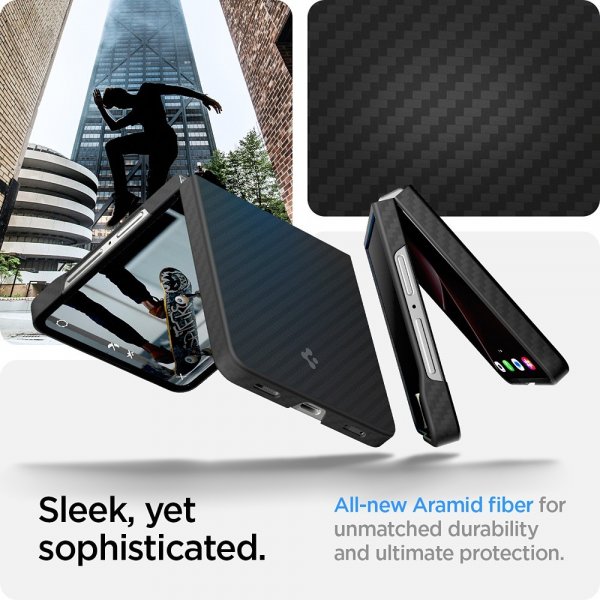 Spigen Samsung Galaxy Z Flip 7 Skal Air Skin Aramid Svart