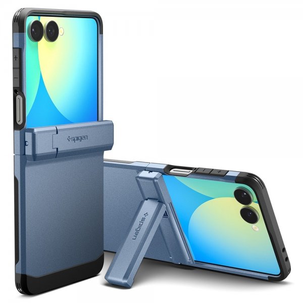 Spigen Samsung Galaxy Z Flip 7 Skal Tough Armor Pro MagFit Sierra Blue