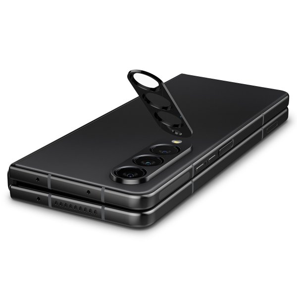 Spigen Samsung Galaxy Z Fold 4 Kameraskydd Glas.tR Optik 2-pack Svart