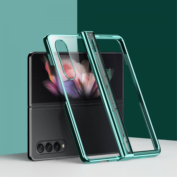 Samsung Galaxy Z Fold 4 Skal Pläterad Kant Grön