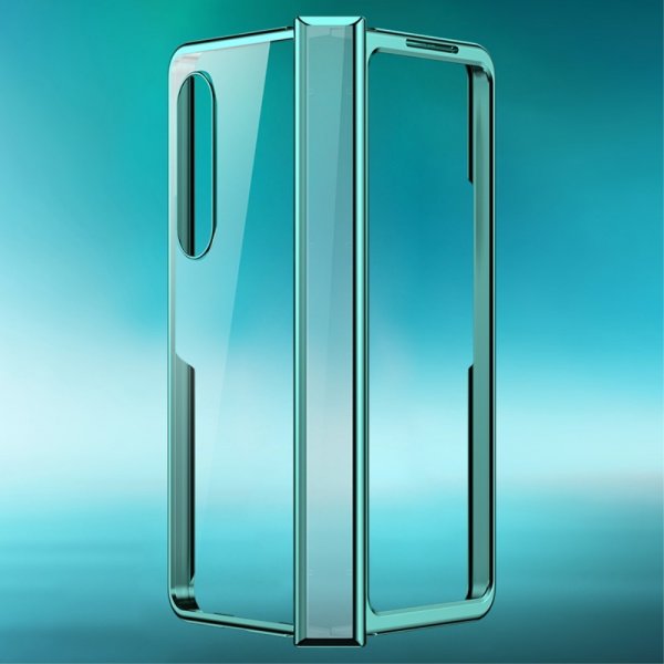 Samsung Galaxy Z Fold 4 Skal Pläterad Kant Grön