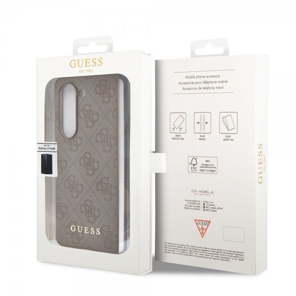 Guess Samsung Galaxy Z Fold 5 Skal 4G Charm Brun