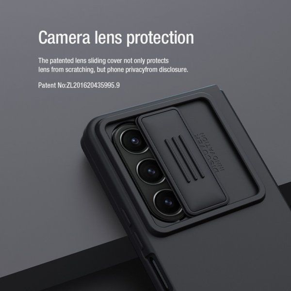 Nillkin Samsung Galaxy Z Fold 5 Skal CamShield Silky Blå
