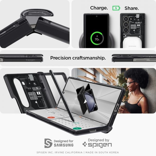 Spigen Samsung Galaxy Z Fold 6 Skal Ultra Hybrid Pro Zero One Svart