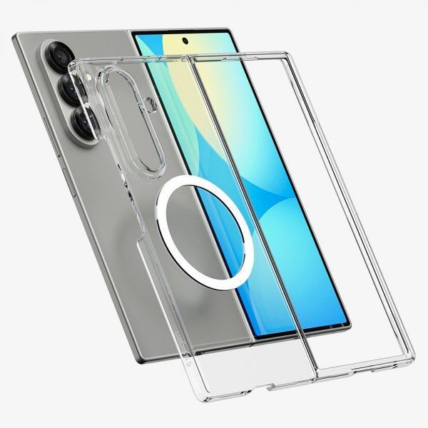 Spigen Samsung Galaxy Z Fold 7 Skal Air Skin MagFit Clear White