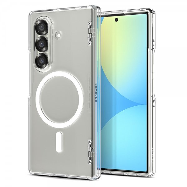 Spigen Samsung Galaxy Z Fold 7 Skal Ultra Hybrid Pro MagFit Clear White