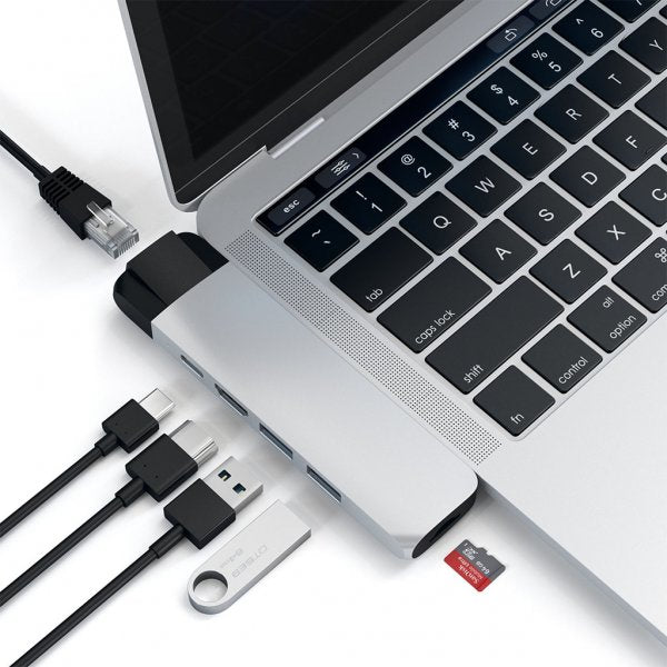 Satechi USB-C Pro Hub med 4K HDMI och Ethernet Silver