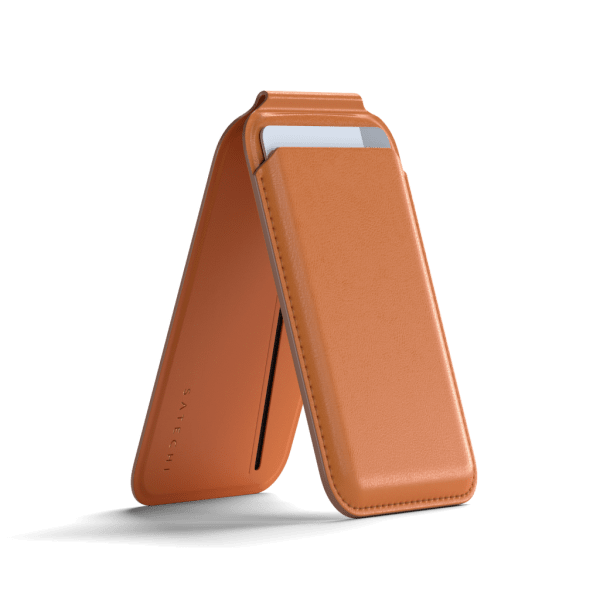 Satechi Korthållare Vegan-Leather Magnetic Wallet Stand Orange