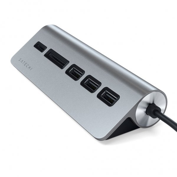 Satechi USB-C Combo Hub for Desktop Silver
