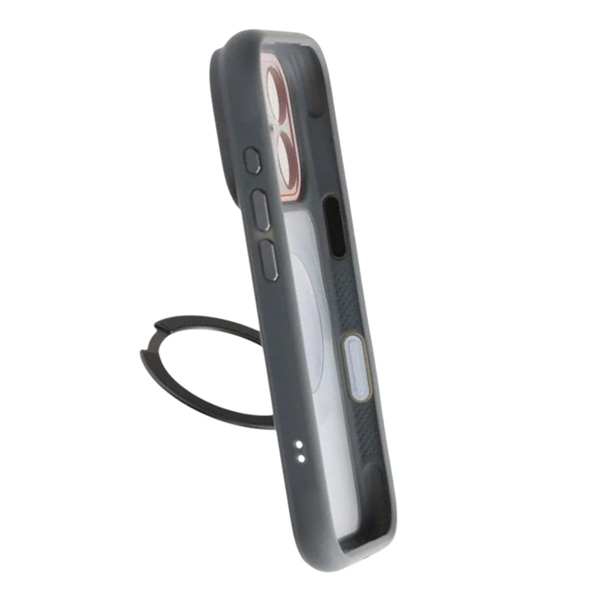 iPhone 17 Pro Skal Roterbart Stativ MagSafe Grå