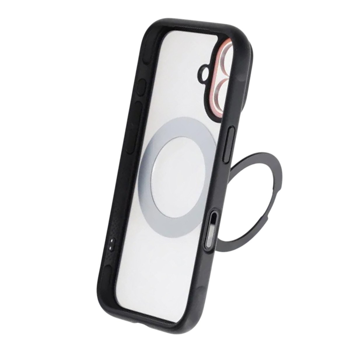 iPhone 17 Skal Roterbart Stativ MagSafe Svart