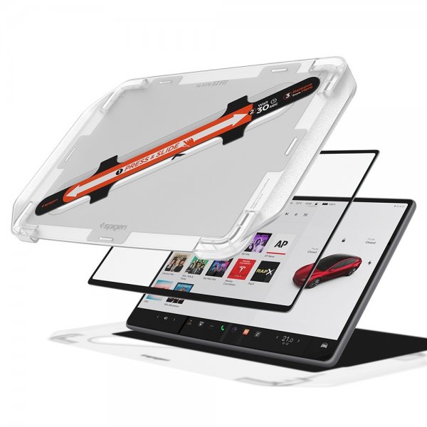 Spigen Skärmskydd GLAS.tR EZ Fit Tesla Model Y (2025/2026)/Model 3 (2024/2025/2026)