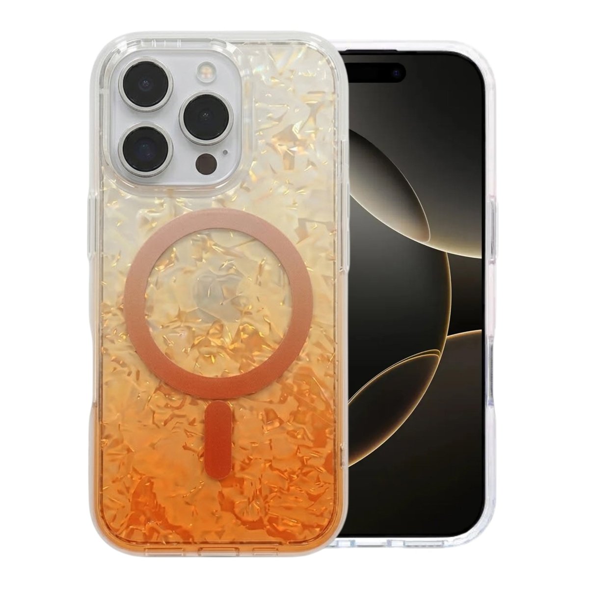 iPhone 16 Pro Max Skal Dreamy Ocean MagSafe Orange