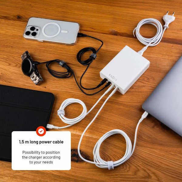 Fixed Skrivbordsladdare GaN200 Charging Dock 3xUSB-C & 1xUSB-A