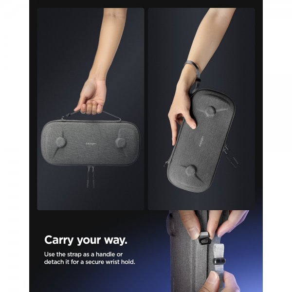 Spigen Sony PlayStation Portal Fodral Klasden Pouch Charcoal Gray