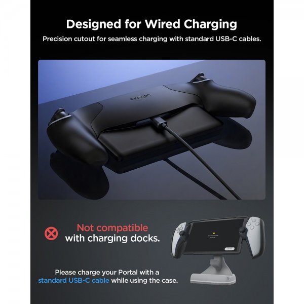 Spigen Sony PlayStation Portal Skal Thin Fit Svart