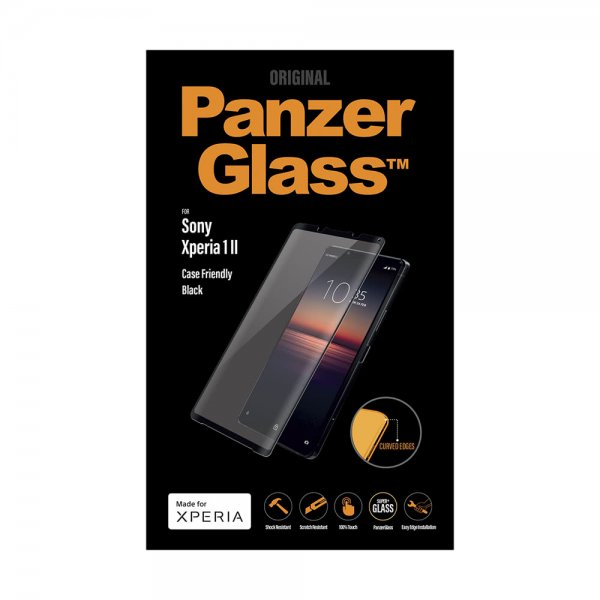 PanzerGlass Sony Xperia 1 II Skärmskydd CaseFriendly Curved Edges