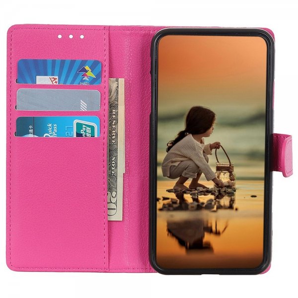 Sony Xperia 1 IV Fodral Litchi Magenta
