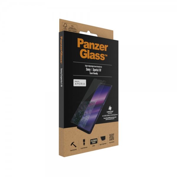 PanzerGlass Sony Xperia 1 IV Skärmskydd Edge-to-Edge Case Friendly