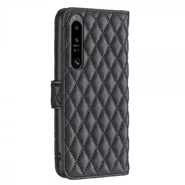 Sony Xperia 1 VI Fodral Rombmönster Svart