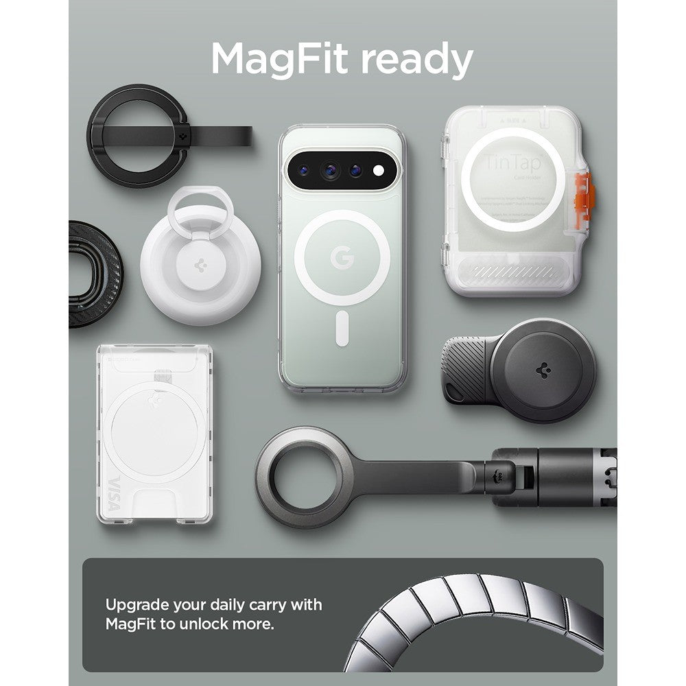 Spigen Google Pixel 11 Pro XL Skal Ultra Hybrid MagFit Clear White