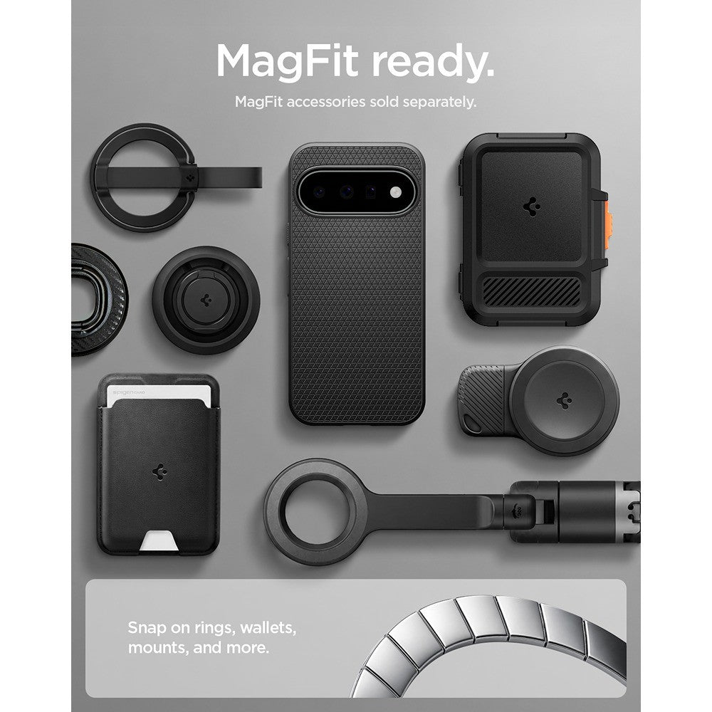 Spigen Google Pixel 11 Skal Liquid Air MagFit Matte Black