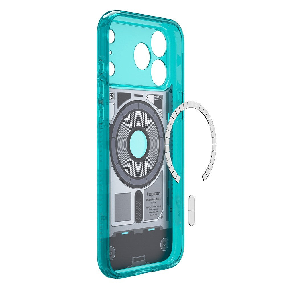 Spigen iPhone 17 Pro/iPhone 18 Pro Skal Classic C1 MagFit Bondi Blue