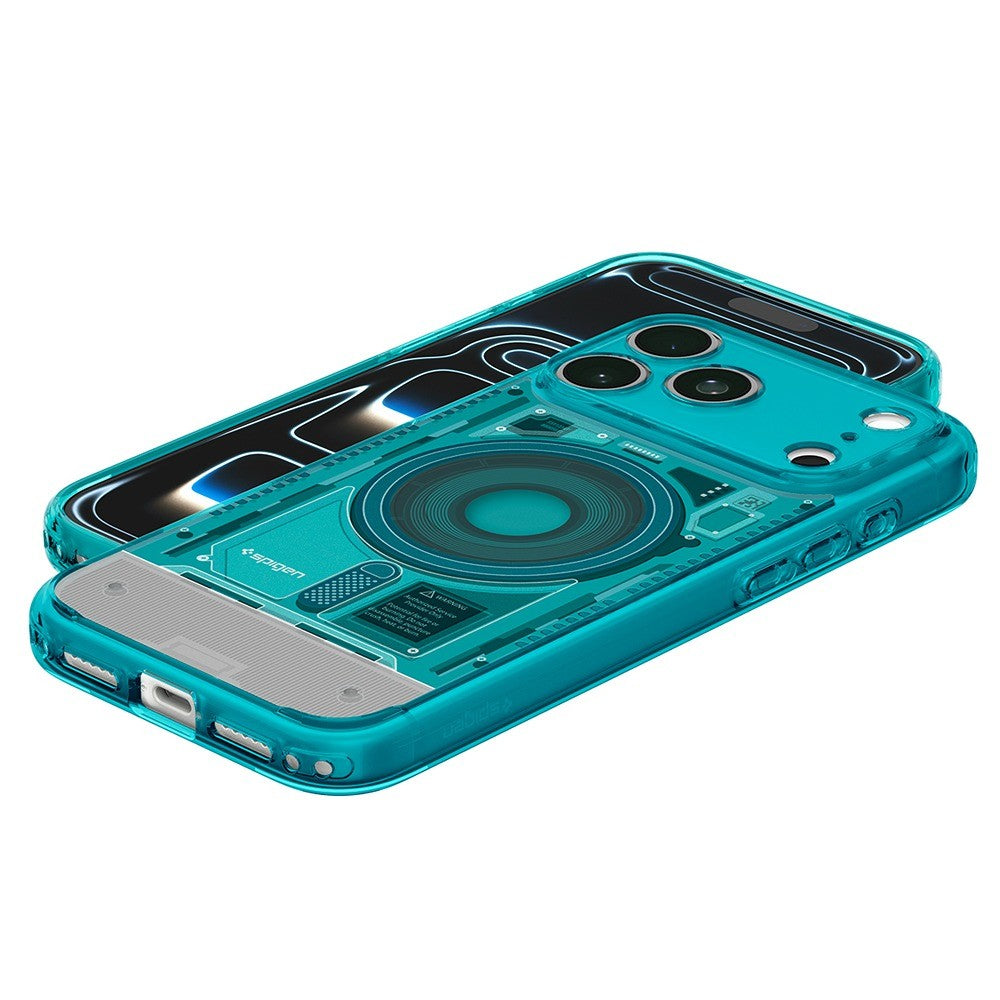 Spigen iPhone 17 Pro/iPhone 18 Pro Skal Classic C1 MagFit Bondi Blue