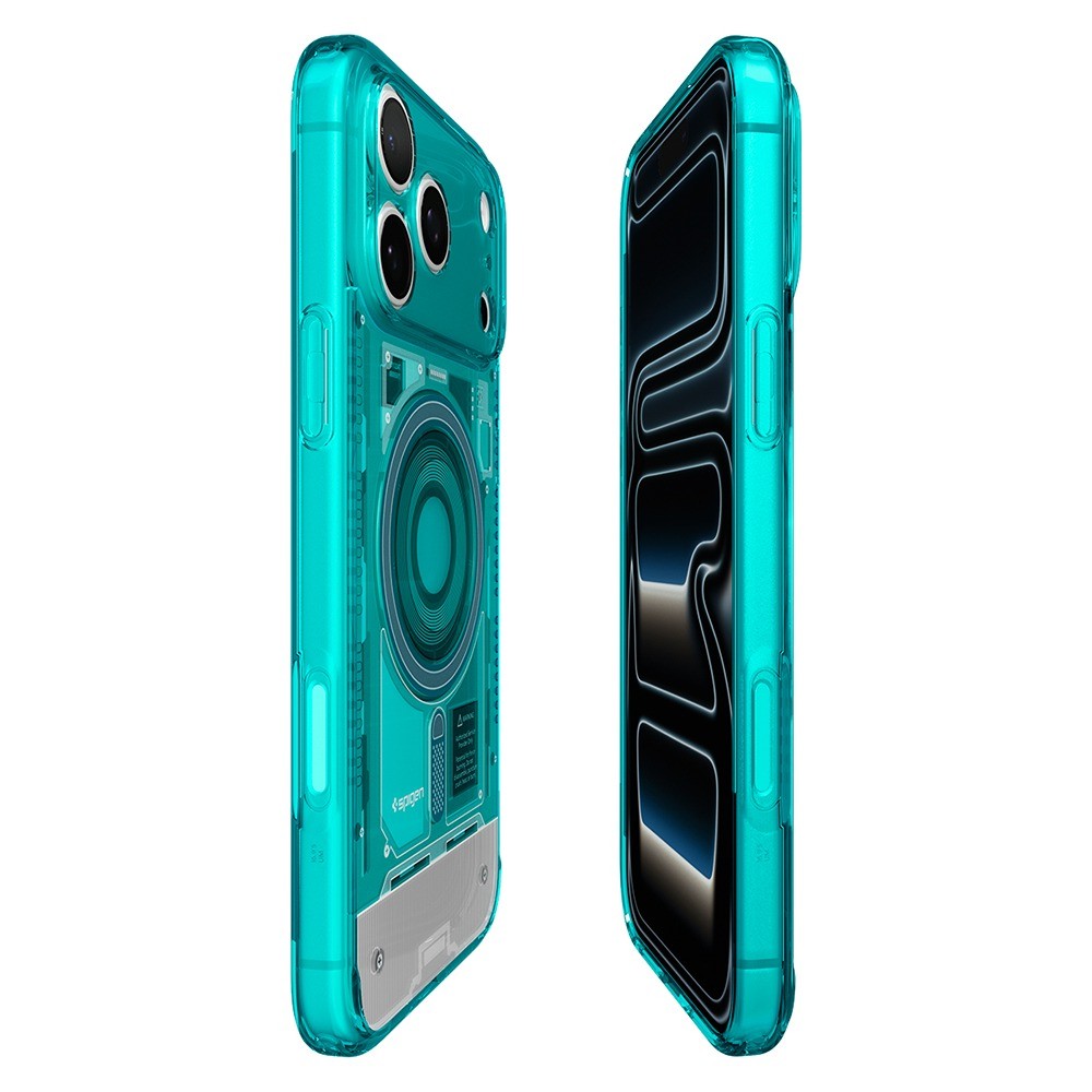 Spigen iPhone 17 Pro/iPhone 18 Pro Skal Classic C1 MagFit Bondi Blue