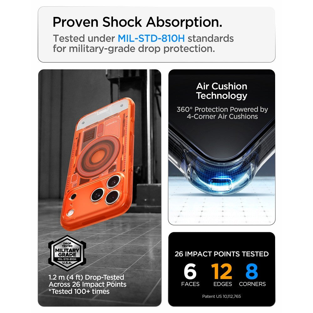 Spigen iPhone 17 Pro/iPhone 18 Pro Skal Classic C1 MagFit Tangerine