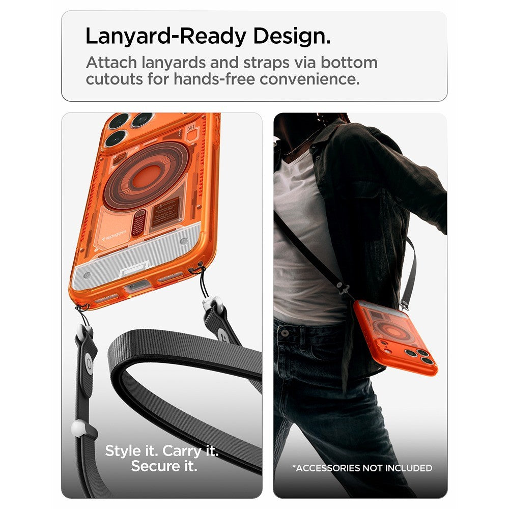 Spigen iPhone 17 Pro/iPhone 18 Pro Skal Classic C1 MagFit Tangerine