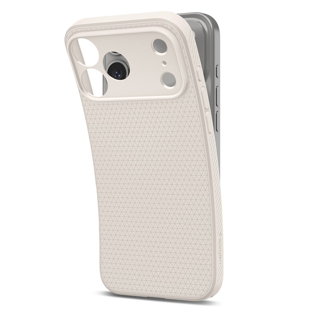 Spigen iPhone 17 Pro/iPhone 18 Pro Skal Liquid Air Natural Titanium