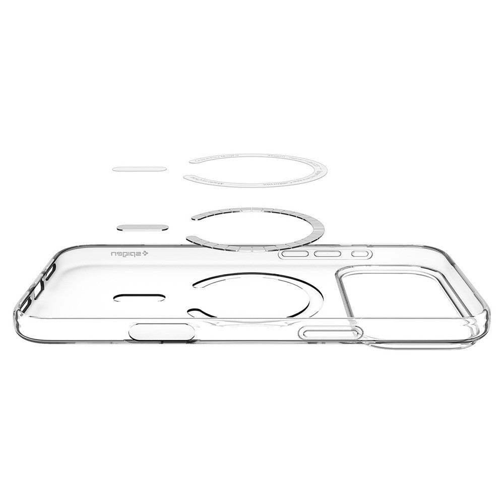 Spigen iPhone 17 Pro/iPhone 18 Pro Skal Liquid Crystal MagFit Clear White