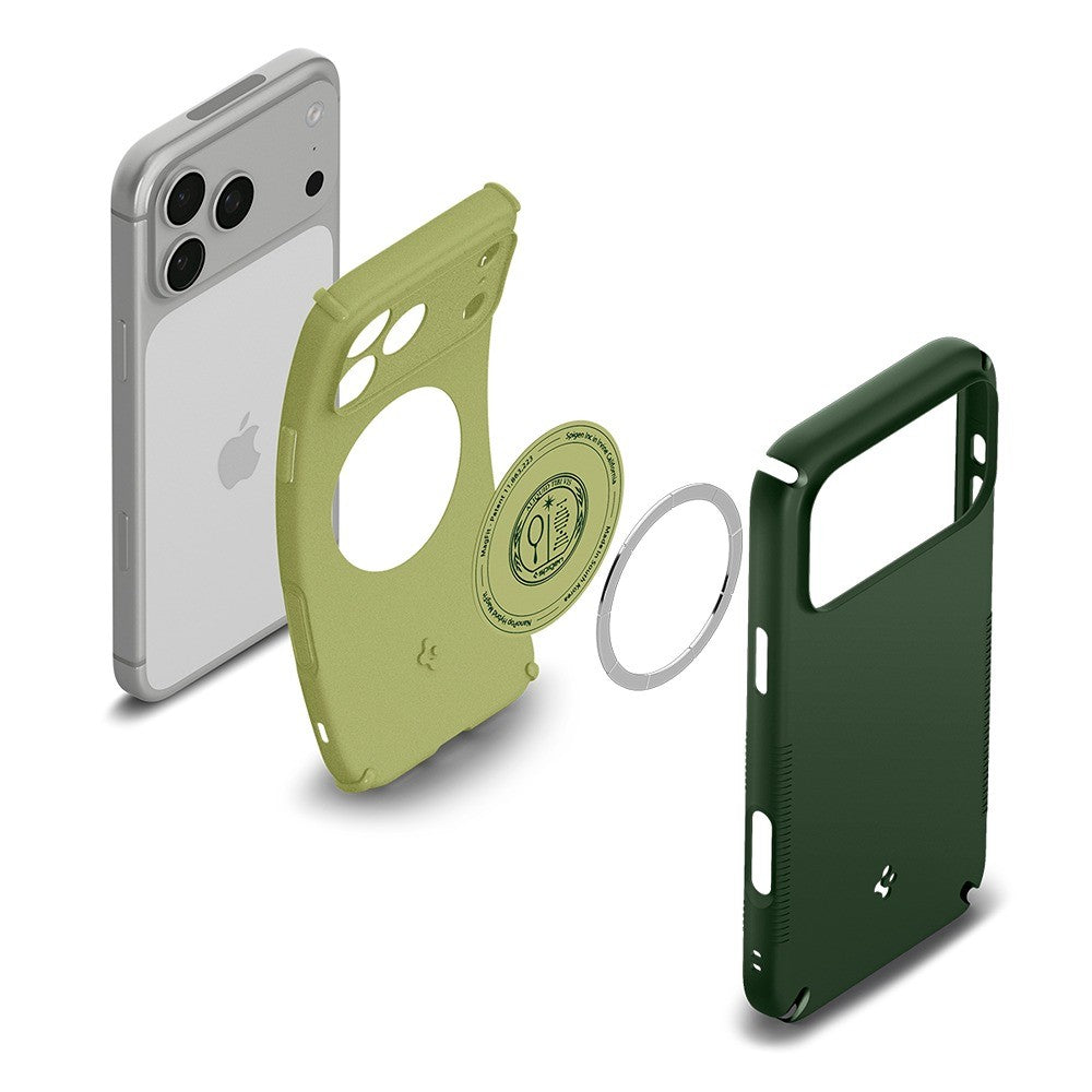 Spigen iPhone 17 Pro/iPhone 18 Pro Skal Nano Pop Hybrid MagFit Avo Green