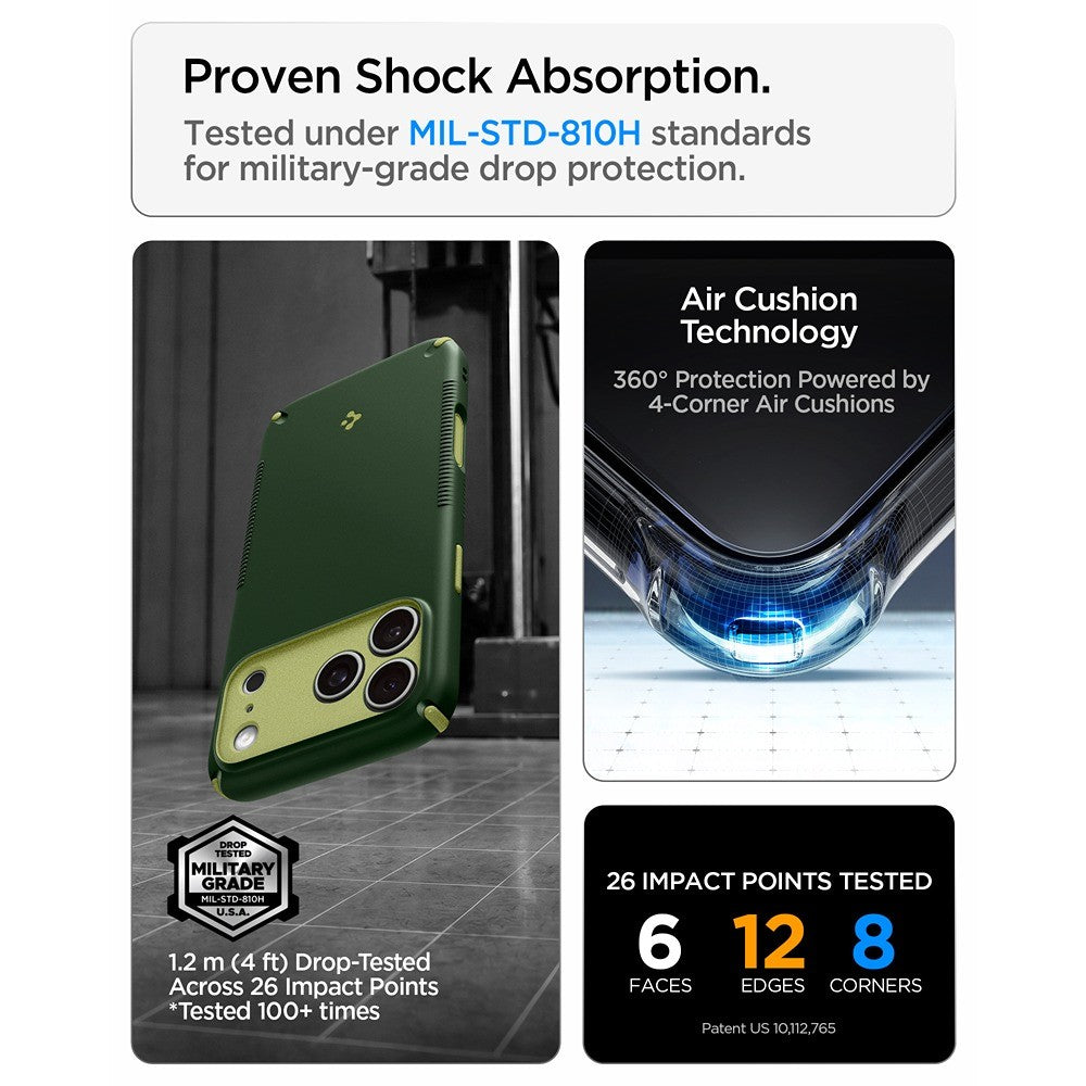 Spigen iPhone 17 Pro/iPhone 18 Pro Skal Nano Pop Hybrid MagFit Avo Green
