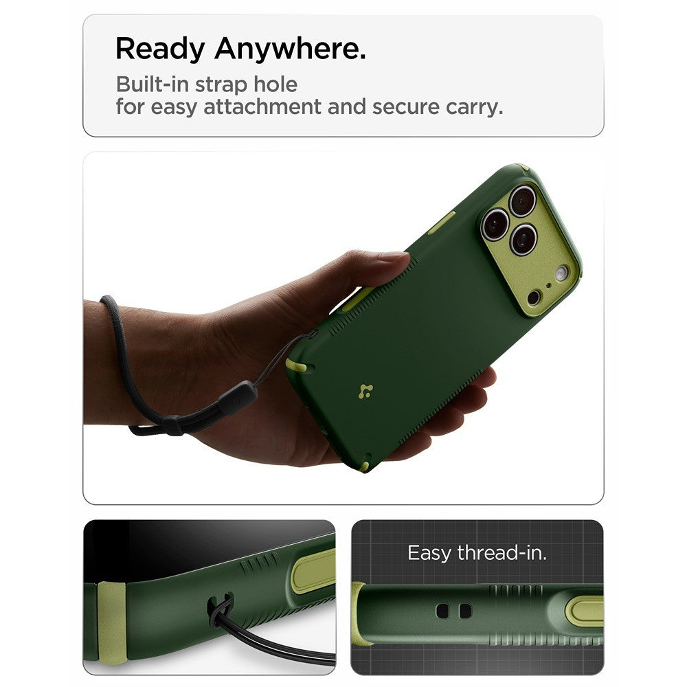 Spigen iPhone 17 Pro/iPhone 18 Pro Skal Nano Pop Hybrid MagFit Avo Green